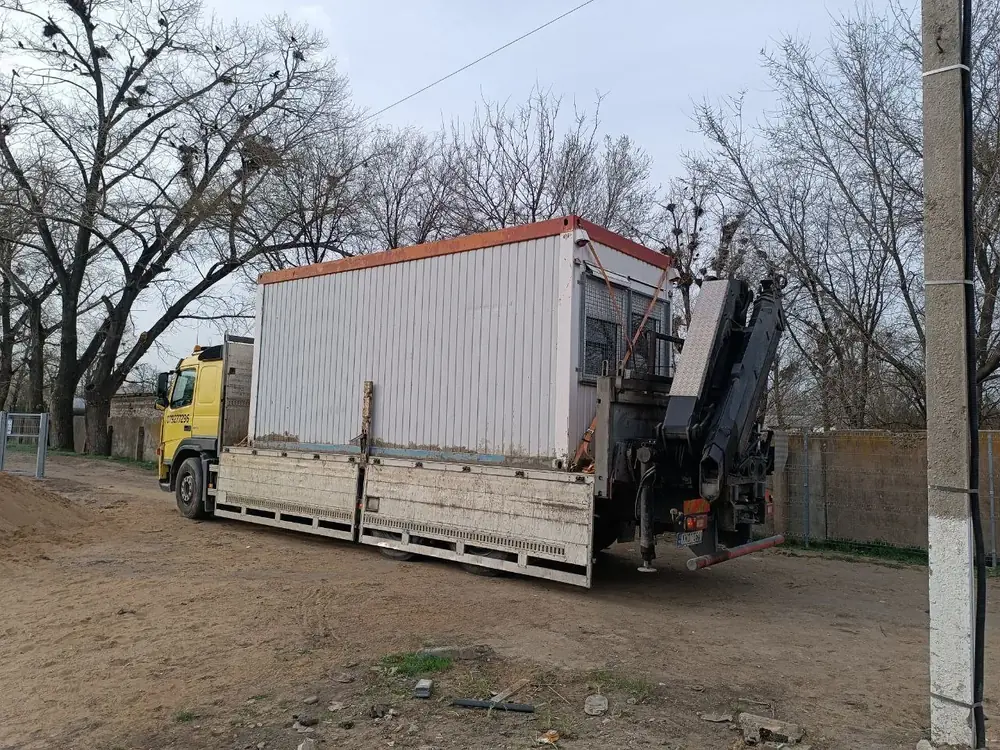 Transport containere șantier